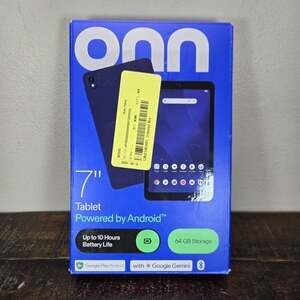 Onn 7" Core 1024x600 RES/2.0 GHz Octa Processor/4GB RAM/64 GB EXP MEMORY/10 HRS